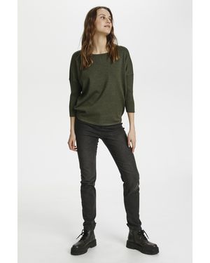 Saint Tropez Pullover Casual Fit Green - Groen