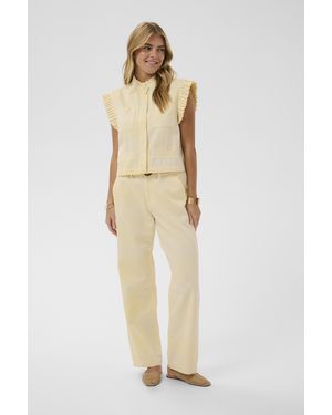 Cream Vest Crlorra Vest Relaxed Fit - Naturel