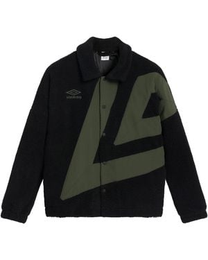 Umbro Fleece Coach Jacket /Duffle Bag) - Black