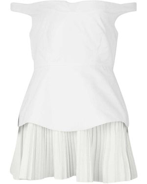 Odd Muse Exclusieve No.1 Bardot Mini Jurk - Wit