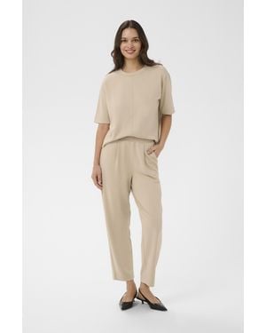 Kaffe Enkelbroek Kaannie Enkelbroek Casual Fit - Naturel