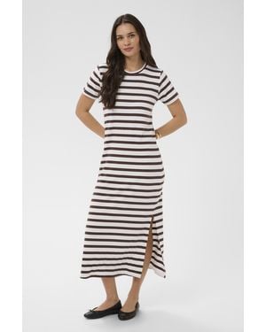 Kaffe Jurk Kaellen Jurk Tight Fit - Wit