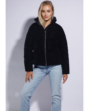 Wittchen Gewatteerde Veloursjas Donker Marineblauw Polyester