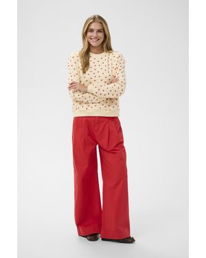 Saint Tropez Sweatshirt Pammasz Sweatshirt Loose Fit - Rood