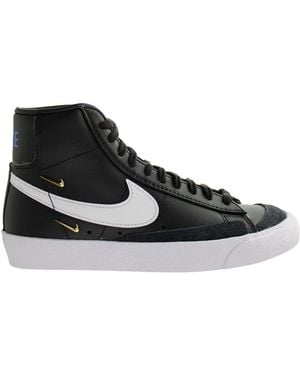 Nike Blazer Mid '77 Trainers Leather - Black