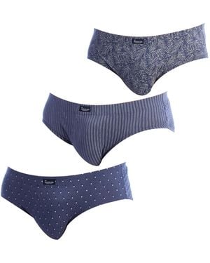 Abanderado Pack-3 Briefs Essential Prints A0080 - Blue