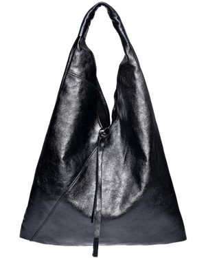 Isabella Rhea Zwart Rundleer Tas