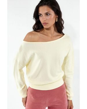 Busem Cropped Crew Neck Sweatshirt - Naturel