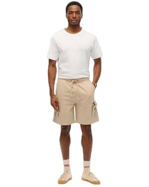 Superdry Kurze Contrastnähte Voor - Wit