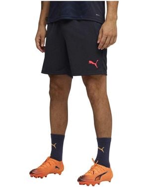 PUMA Cup Shorts (Marine/Oranje) - Blauw