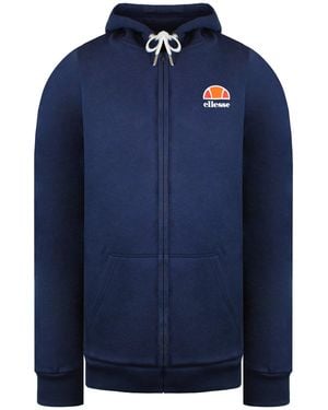 Ellesse Full Zip Up Track Jacket Cotton - Blue