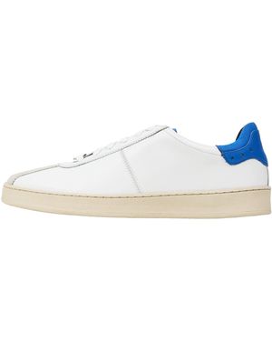 GORDON & BROS Argentinië Nubuck Wit Met Blauwe Sneaker