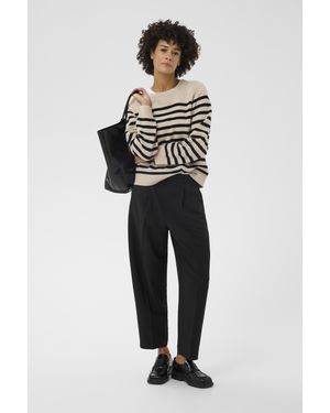 Part Two Casual Broek Domenicpw Casual Broek Classic Fit - Zwart