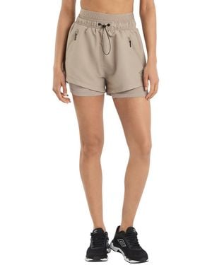 Umbro Ladies Pro Training Shorts (Moon Rock) - Natural