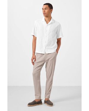 TOMMY LIFE Straight-Leg Gabardine Chinos - White