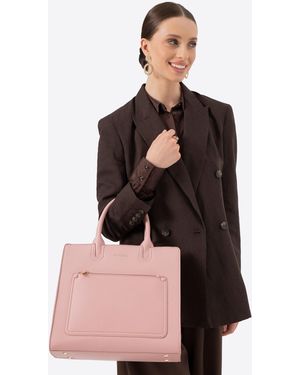 Wittchen Dames 13" Laptoptas In Imitatieleer Roze - Meerkleurig