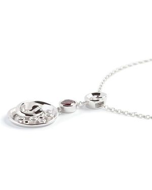 Orphelia 925 Sterling Chain With Pendant - White