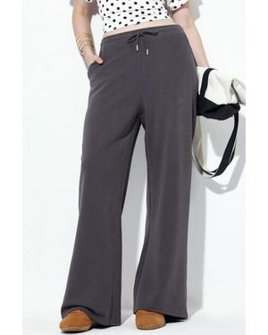 Busem Ribbed Drawstring Waist Trousers - Grey
