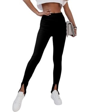 Azura Exchange Sideslit Leggings - Black