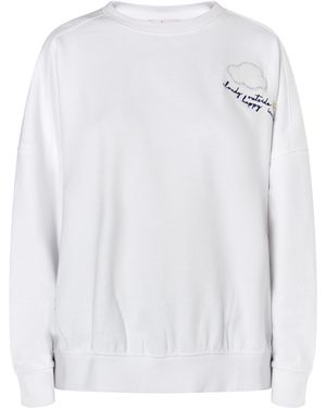 myMo Sweatshirt Met Applicatie - Wit
