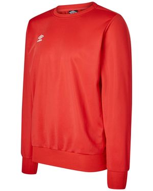 Umbro Sweatshirt (Vermillion) - Red
