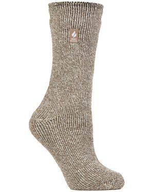 Heat Holders Ladies Original Thick Winter Thermal Socks - Grey