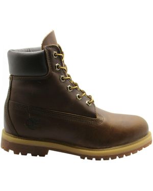 Timberland 6 Inch Premium Lace Up Leather Casual Boots 8232A B72D - Brown
