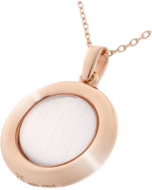 Orphelia 'Isabella' 925 Sterling Chain With Pendant - Pink