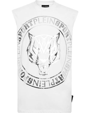 Philipp Plein T-shirt Ronde Hals Statement - Wit