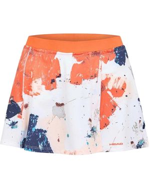 Head Damesrok Met Verfspatten - Oranje