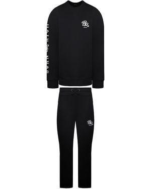 Born Rich Elvan Crew Tracksuit Cotton - Black