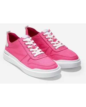 Cole Haan Grandpro Rally Ladies Cotton Trainers - Pink