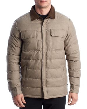 U.S. POLO ASSN. Padded Jacket With Shirt Collar 66559 - Brown
