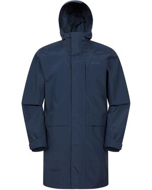 Mountain Warehouse Scope Lange Waterdichte Jas (Marineblauw)