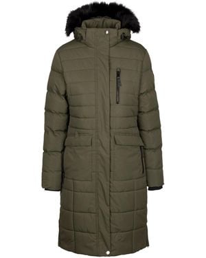 Trespass Ladies Sasha Padded Jacket (Dark Vine) - Green