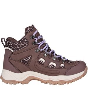 Mountain Warehouse Ladies Adventurer Printed Waterproof Walking Boots (Light) - Brown