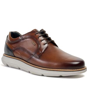 Pod Finch Leather Cognac Lace-Up Shoes - Brown