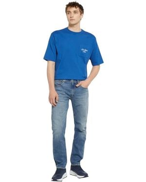 Levi's Slim-Fit Jeans Voor Model 502, Van Katoenmix (New) - Blauw