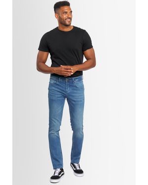 Alessandro Salvarini A. Salvarini Jeans Slim Fit Stretch Denim 5-Pocket – Lichtblauw