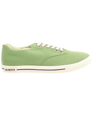 Seavees Hermosa Surfwash Plimsolls Canvas (Archived) - Green