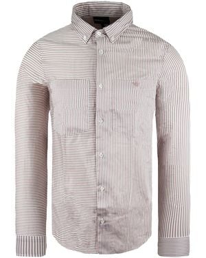 ARMANI EXCHANGE Emporio Regular Fit Oxford Shirt - Grey