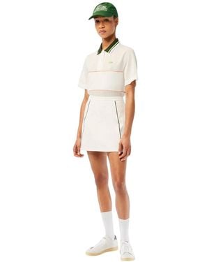 Lacoste Poloshirt Met Kraag Voor - Wit