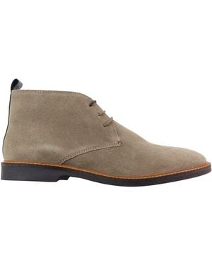 House Of Cavani Sand Suede Lace Up Chukka Boots - Black