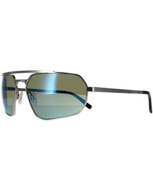 Serengeti Rectangle Shiny Saturn 555Nm Polarized Hinkley - Green