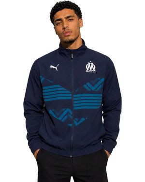 PUMA Prematch-Jas Van Olympique De Marseille Fc (Marine) - Blauw
