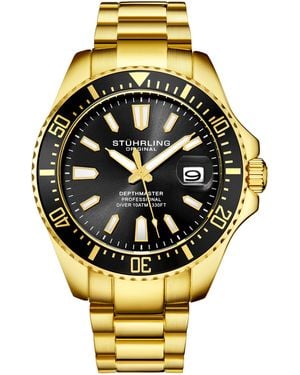 Stuhrling And Depthmaster Quartz 42Mm - Metallic