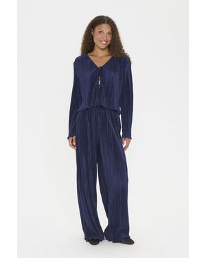 Saint Tropez Casual Broek Zunisz Casual Broek Regular Fit Dark Blue - Blauw