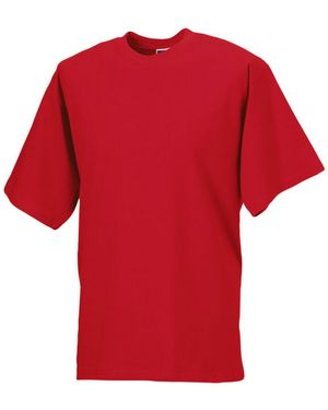 Russell Organic Short-Sleeved T-Shirt (Classic) Cotton - Red
