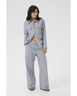 My Essential Wardrobe Casual Broek Casual Fit - Blauw
