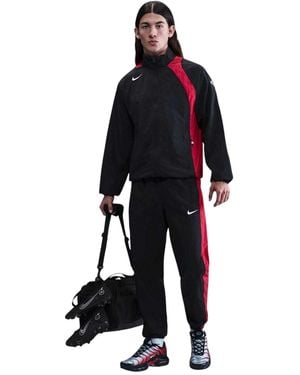 Nike Total 90 Waterafstotend Track Jacket (Zwart, Rood)